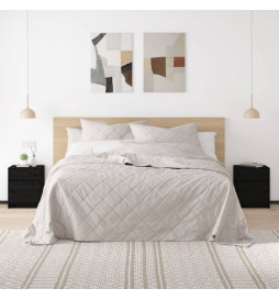 Tables de chevet 2 pcs Noir...