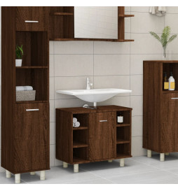 Armoire de bain Chêne...