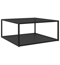 Table basse Noir 80x80x35...