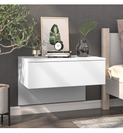 Table de chevet murale Blanc