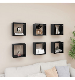 Étagères cube murales 6 pcs...