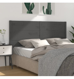 Tête de lit Gris 126x4x100...