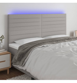 Tête de lit à LED Gris...