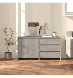 Buffets 2 pcs Gris béton...