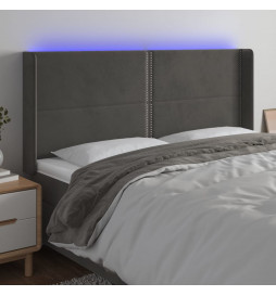 Tête de lit à LED Gris...