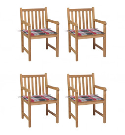 Chaises de jardin 4pcs et...