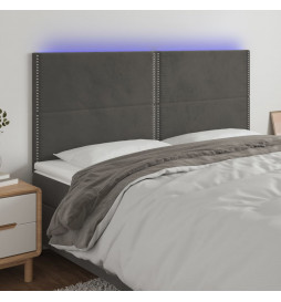 Tête de lit à LED Gris...