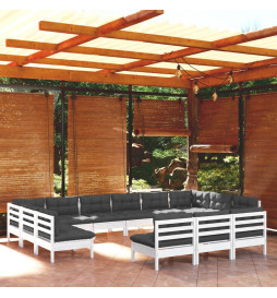 Salon de jardin 13 pcs avec...
