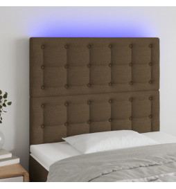 Tête de lit à LED Marron...