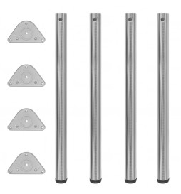 4 pieds de table réglables...