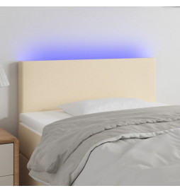Tête de lit à LED Crème...