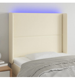 Tête de lit à LED Crème...