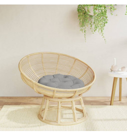 Coussin rond gris Ø 60 x11...