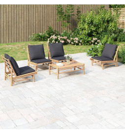 Salon de jardin 5 pcs avec...