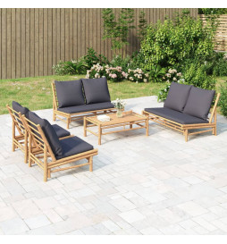 Salon de jardin 5 pcs avec...
