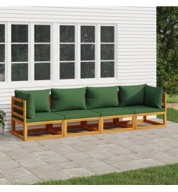 Salon de jardin 4 pcs avec...