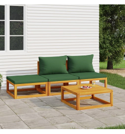 Salon de jardin 4 pcs avec...