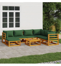 Salon de jardin 8 pcs avec...