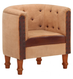 Fauteuil Marron Cuir...