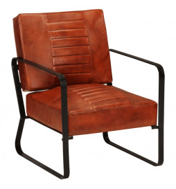 Chaise longue marron...