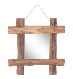 Miroir à bûches Naturel...