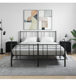 Tables de chevet 2 pcs noir...
