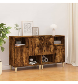Buffets 2 pcs chêne fumé...