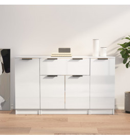 Buffets 3 pcs blanc...