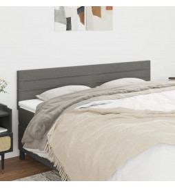 Têtes de lit 2 pcs Gris...