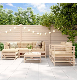 Salon de jardin 7 pcs avec...