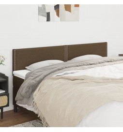 Têtes de lit 2 pcs Marron...