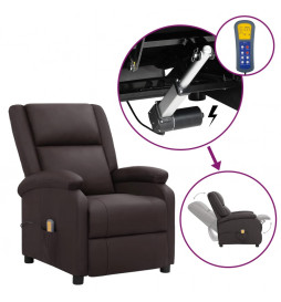 Fauteuil de massage marron...
