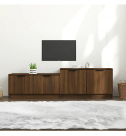 Meuble TV Chêne marron...