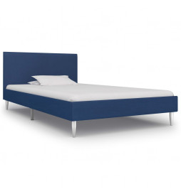 Cadre de lit Bleu Tissu 90...
