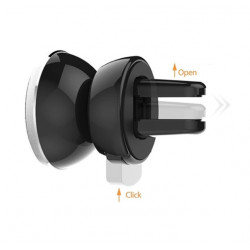 Support Voiture Magnétique pour Smartphone avec Aimant Ventilateur Universel 360 Rotatif