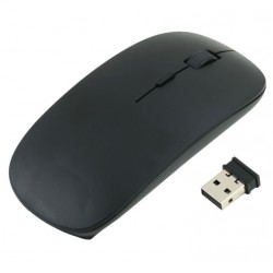 Souris Ultra Plate pour PC Sans Fil USB Universelle Capteur Optique 3 Boutons Couleurs