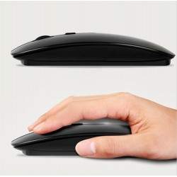 Souris Ultra Plate pour PC Sans Fil USB Universelle Capteur Optique 3 Boutons Couleurs