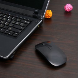Souris Ultra Plate pour PC Sans Fil USB Universelle Capteur Optique 3 Boutons Couleurs