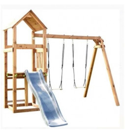 Aire de jeu avec toboggan -...