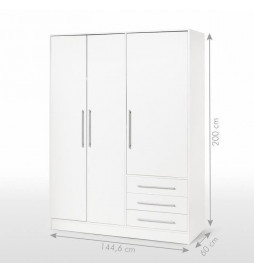 Armoire 3 portes battantes...