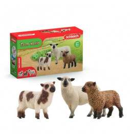 Figurien Trio de moutons,...