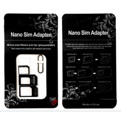 Adaptateur de carte SIM 3 en 1 pour Smartphone Micro-SIM Nano-SIM Universel