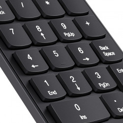 Pavé Numérique Sans Fil pour PC Clavier USB Chiffres 18 touches Pile (NOIR)