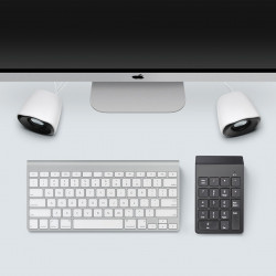 Pavé Numérique Sans Fil pour PC Clavier USB Chiffres 18 touches Pile (NOIR)