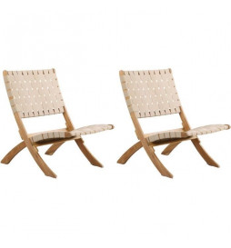Lot de 2 Fauteuils bas de...