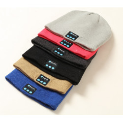 Bonnet Bluetooth pour Smartphone avec Ecouteurs Intégrés Reglage Boutons Universel Hiver