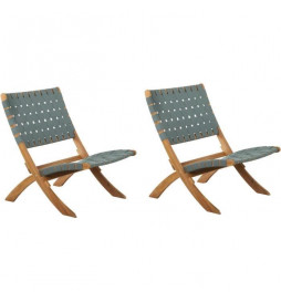 Lot de 2 Fauteuils bas de...