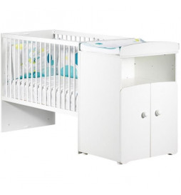 Lit bébé combiné évolutif -...