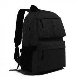 Sac à Dos avec Cable USB pour Smartphone avec Compartiment PC 3 Poches (NOIR)