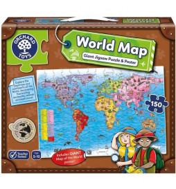 Carte du monde - Puzzle -...